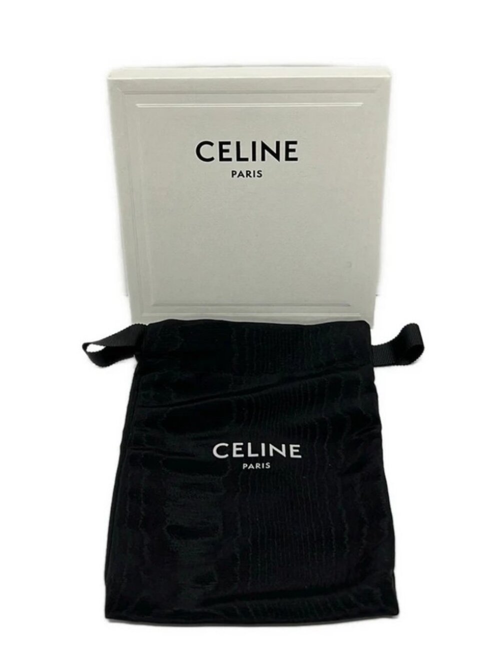 CELINE Compact Zip Wallet 10B663BNT.19BB Brown Black Grained Calfskin - - Picture 5 of 6